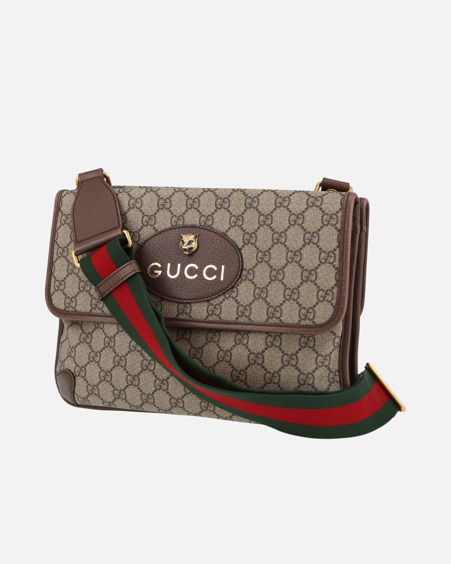 Sacoche Gucci - beige/vert/rouge